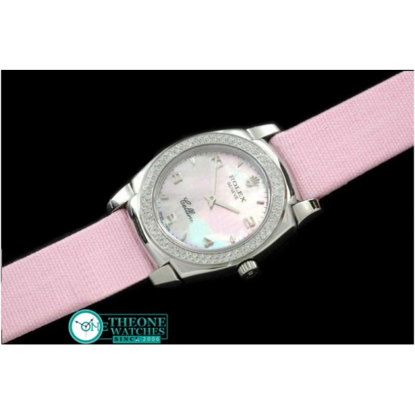 Rolex - Ladies Mini Cellini SS/LE MOP Pink Num Swiss Qtz