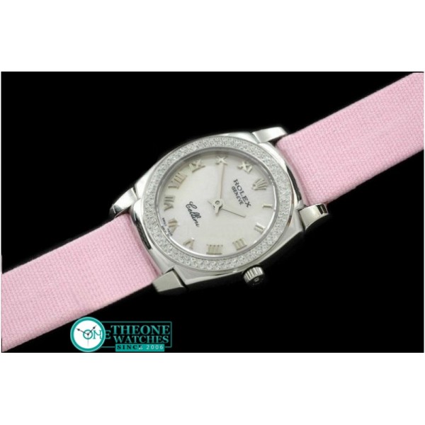 Rolex - Ladies Mini Cellini SS/LE MOP Pink Roman Swiss Qtz