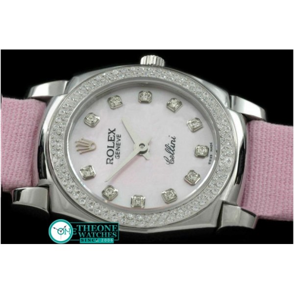 Rolex - Ladies Mini Cellini SS/LE White Diam Swiss Qtz