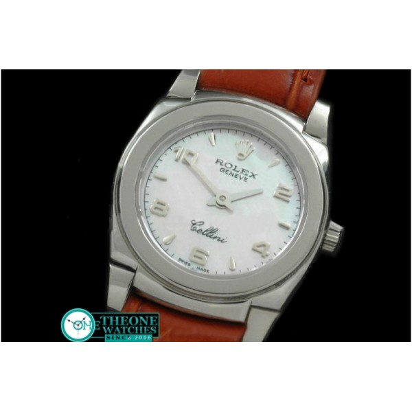 Rolex - Ladies Mini Cellini SS/LE MOP White Num Swiss Qtz