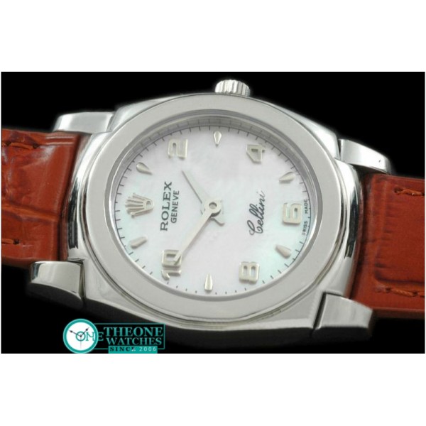 Rolex - Ladies Mini Cellini SS/LE MOP White Num Swiss Qtz