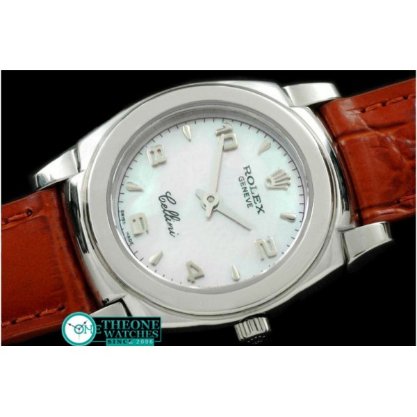 Rolex - Ladies Mini Cellini SS/LE MOP White Num Swiss Qtz