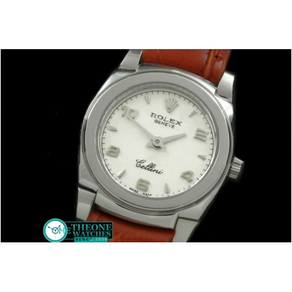 Rolex - Ladies Mini Cellini SS/LE White Num Swiss Qtz