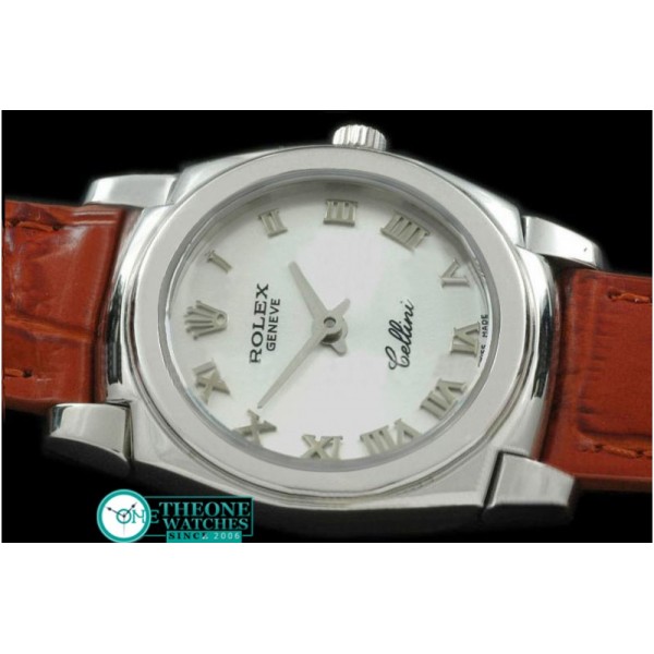 Rolex - Ladies Mini Cellini SS/LE Silver Roman Swiss Qtz