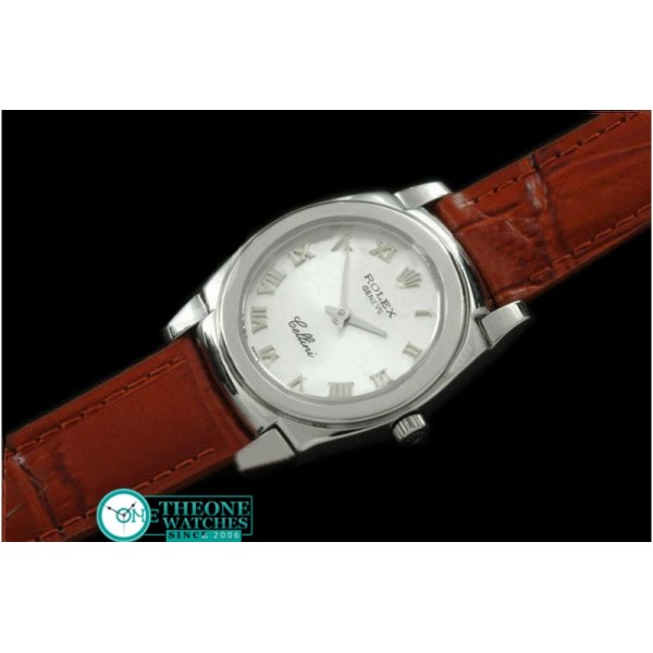 Rolex - Ladies Mini Cellini SS/LE MOP White Roman Swiss Qtz