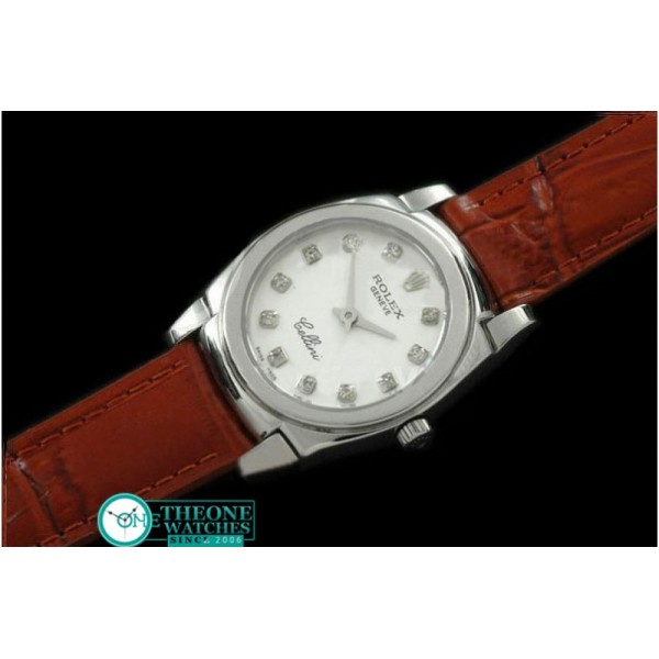 Rolex - Ladies Mini Cellini SS/LE White Diam Swiss Qtz