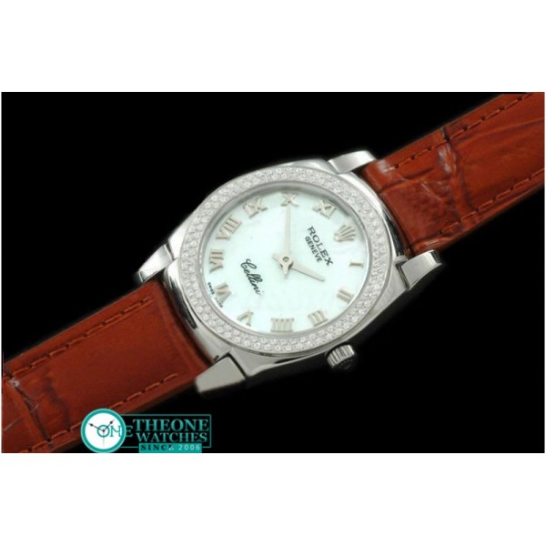 Rolex - Ladies Mini Cellini SS/LE MOP White Roman Swiss Qtz