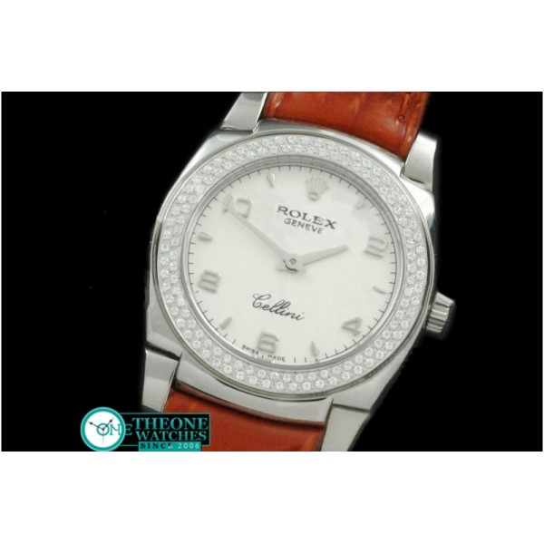 Rolex - Ladies Mini Cellini SS/LE White Num Swiss Qtz