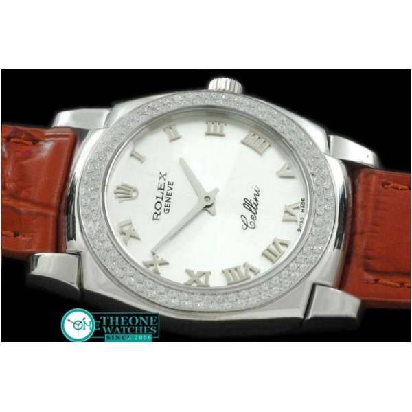 Rolex - Ladies Mini Cellini SS/LE White Num Swiss Qtz