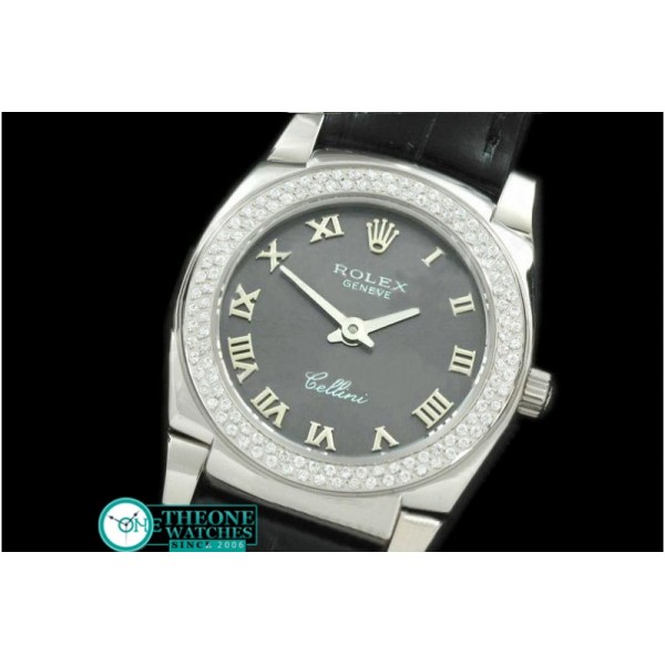 Rolex - Ladies Mini Cellini SS/LE Grey Roman Swiss Qtz