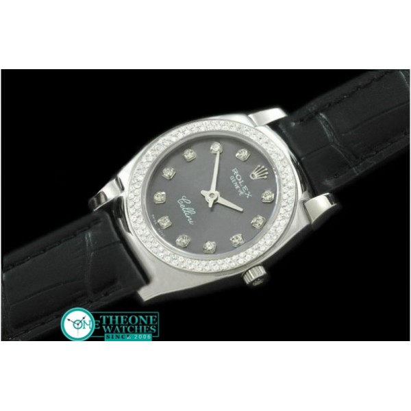 Rolex - Ladies Mini Cellini SS/LE Grey Diam Swiss Qtz