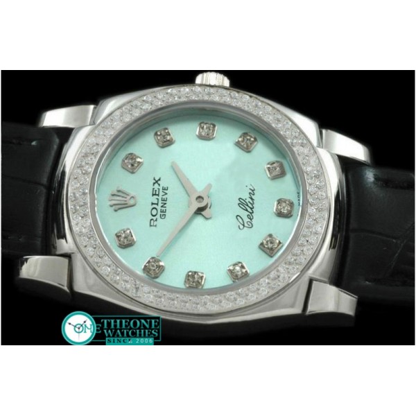 Rolex - Ladies Mini Cellini SS/LE Lilac Blue Diam Swiss Qtz