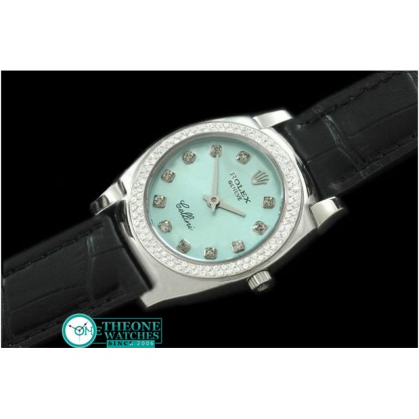 Rolex - Ladies Mini Cellini SS/LE Lilac Blue Diam Swiss Qtz