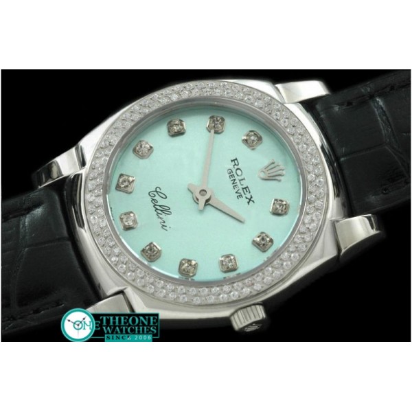 Rolex - Ladies Mini Cellini SS/LE Lilac Blue Diam Swiss Qtz