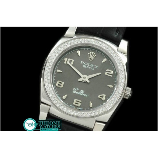 Rolex - Ladies Mini Cellini SS/LE Grey Num Swiss Qtz