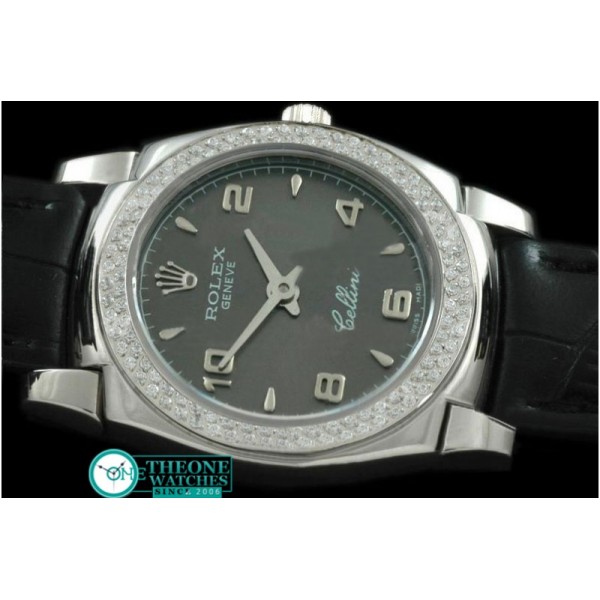 Rolex - Ladies Mini Cellini SS/LE Grey Num Swiss Qtz