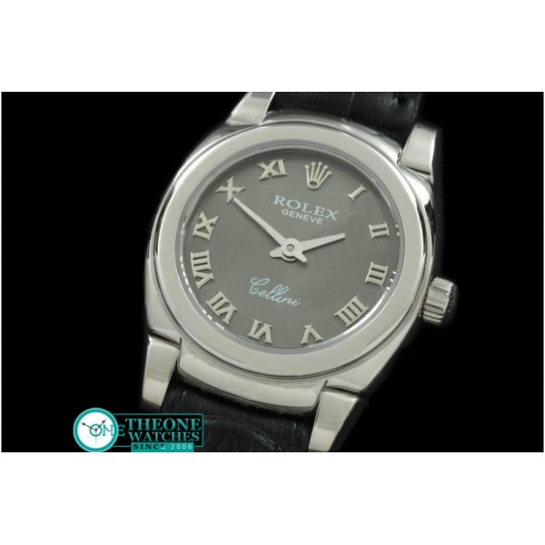 Rolex - Ladies Mini Cellini SS/LE Grey Roman Swiss Qtz