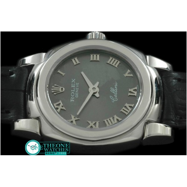 Rolex - Ladies Mini Cellini SS/LE Grey Roman Swiss Qtz