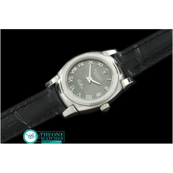 Rolex - Ladies Mini Cellini SS/LE Grey Roman Swiss Qtz