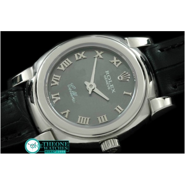 Rolex - Ladies Mini Cellini SS/LE Grey Roman Swiss Qtz