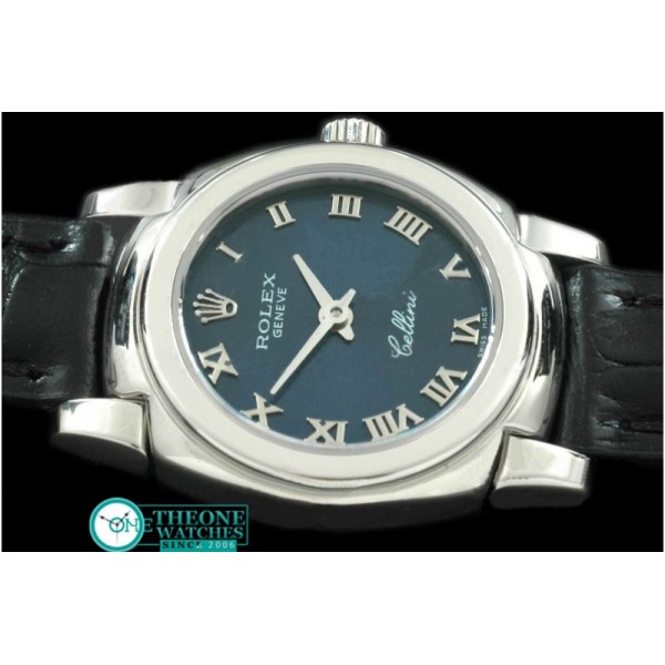 Rolex - Ladies Mini Cellini SS/LE Blue Roman Swiss Qtz