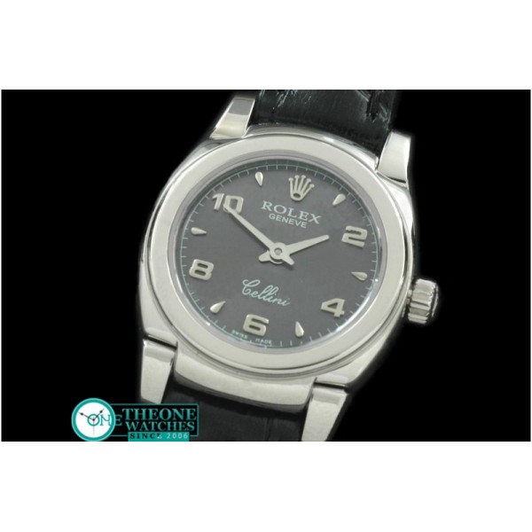 Rolex - Ladies Mini Cellini SS/LE Grey Num Swiss Qtz