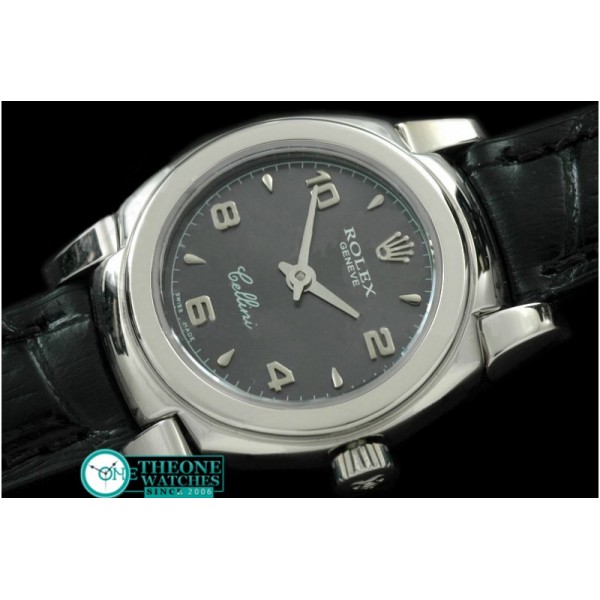 Rolex - Ladies Mini Cellini SS/LE Grey Num Swiss Qtz