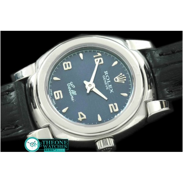 Rolex - Ladies Mini Cellini SS/LE Blue Num Swiss Qtz