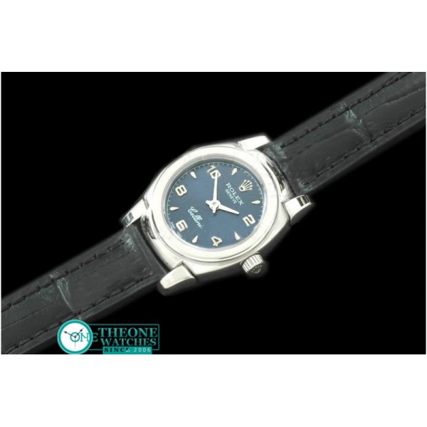 Rolex - Ladies Mini Cellini SS/LE Blue Num Swiss Qtz