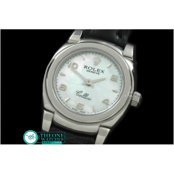 Rolex - Ladies Mini Cellini SS/LE MOP White Num Swiss Qtz