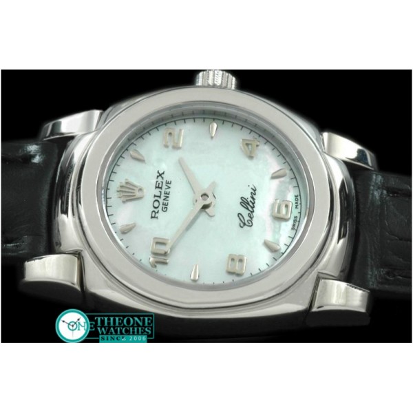 Rolex - Ladies Mini Cellini SS/LE MOP White Num Swiss Qtz