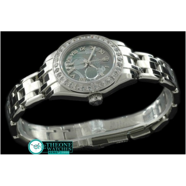 Rolex - 2011 Flora Diam SS M-Green Swiss Eta 2671-2