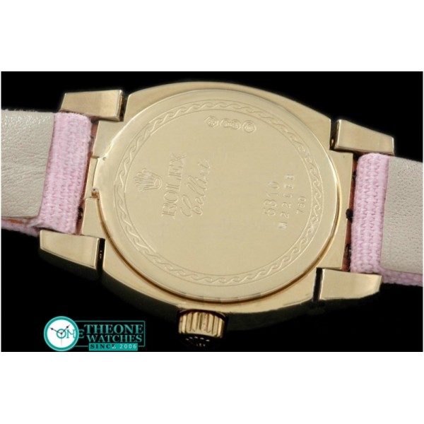 Rolex - Ladies Mini Cellini YG/LE MOP Pink Roman Swiss Qtz