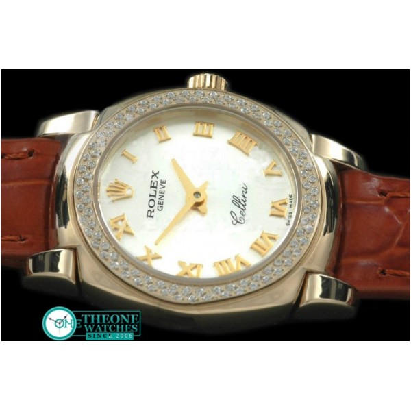 Rolex - Ladies Mini Cellini YG/LE Silver Roman Swiss Qtz