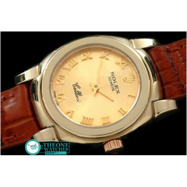 Rolex - Ladies Mini Cellini YG/LE Gold Roman Swiss Qtz