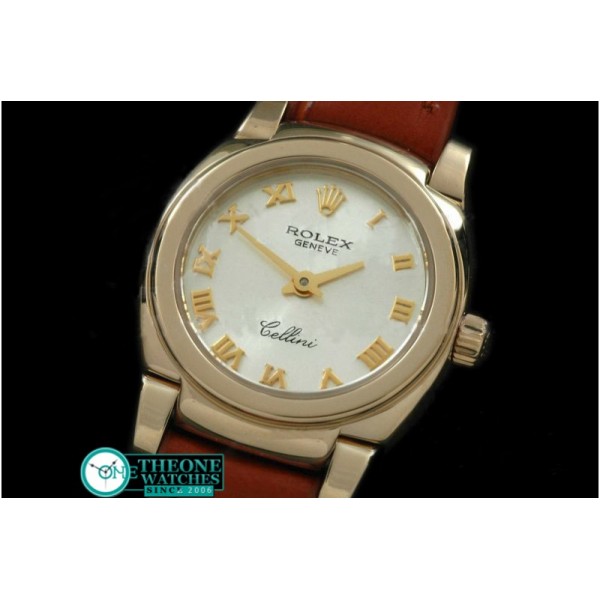 Rolex - Ladies Mini Cellini YG/LE Silver Roman Swiss Qtz