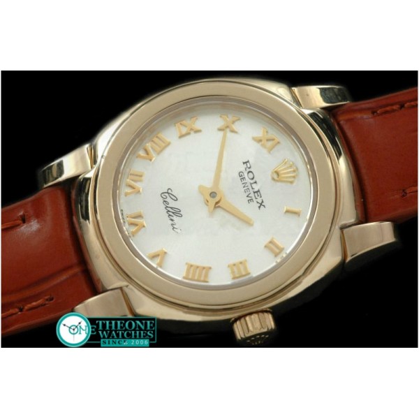 Rolex - Ladies Mini Cellini YG/LE Silver Roman Swiss Qtz