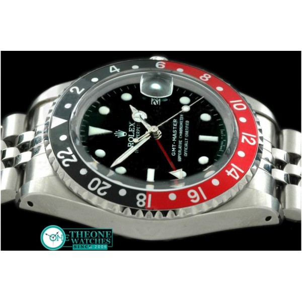 Rolex - V-GMT 1675 SS/Jub Blk/Red A2836