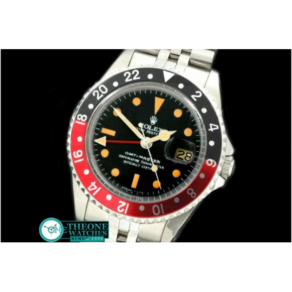 Rolex - V-GMT 1675 SS/Jub Blk/Red A2836