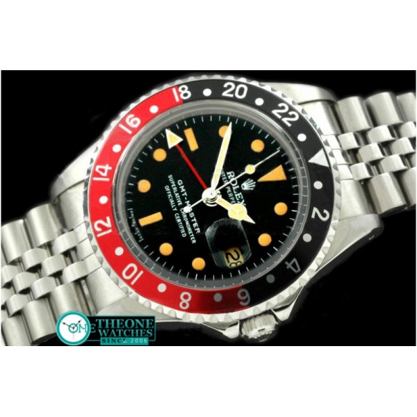 Rolex - V-GMT 1675 SS/Jub Blk/Red A2836