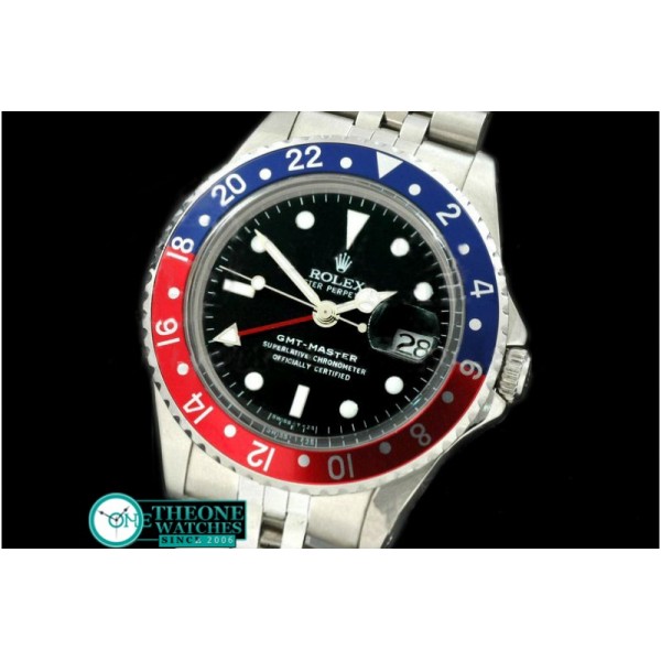 Rolex - V-GMT 1675 SS/Jub Blue/Red A2836