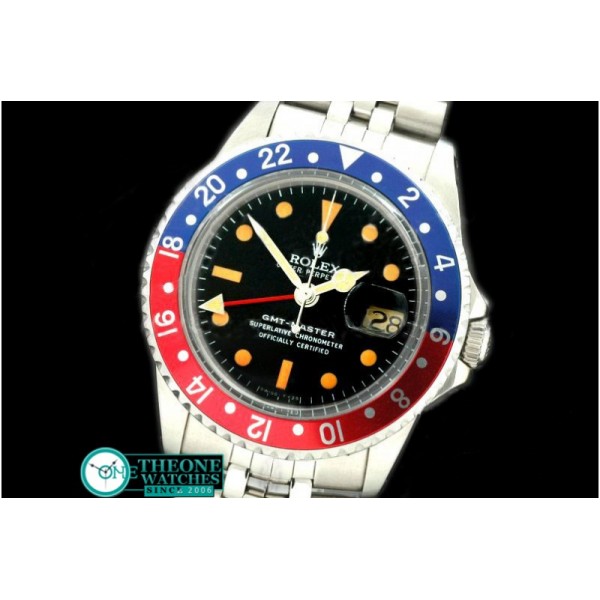 Rolex - V-GMT 1675 SS/Jub Blue/Red A2836