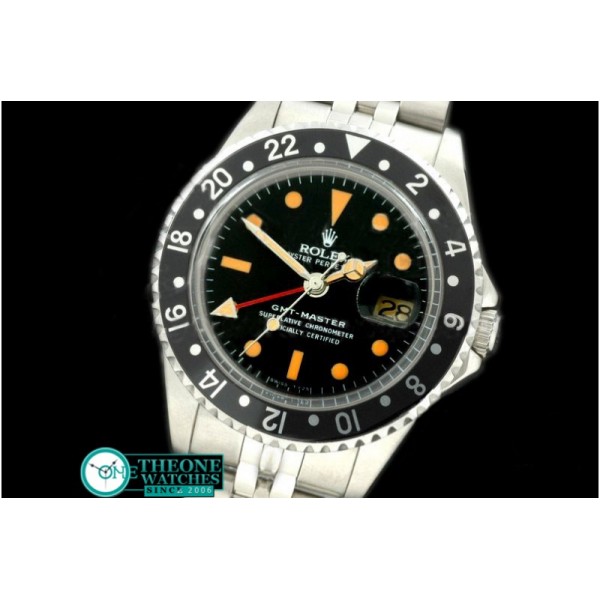 Rolex - V-GMT 1675 SS/Jub Black A2836