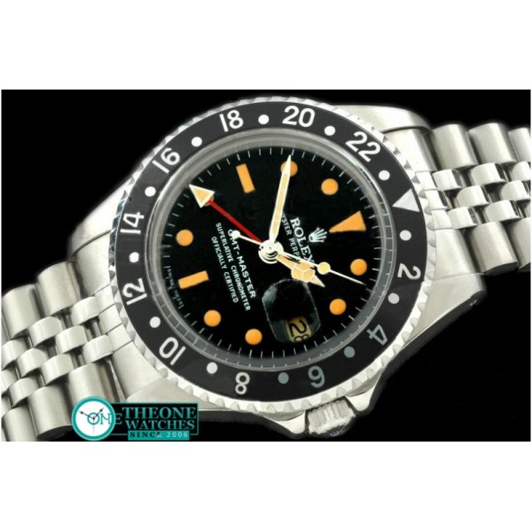 Rolex - V-GMT 1675 SS/Jub Black A2836