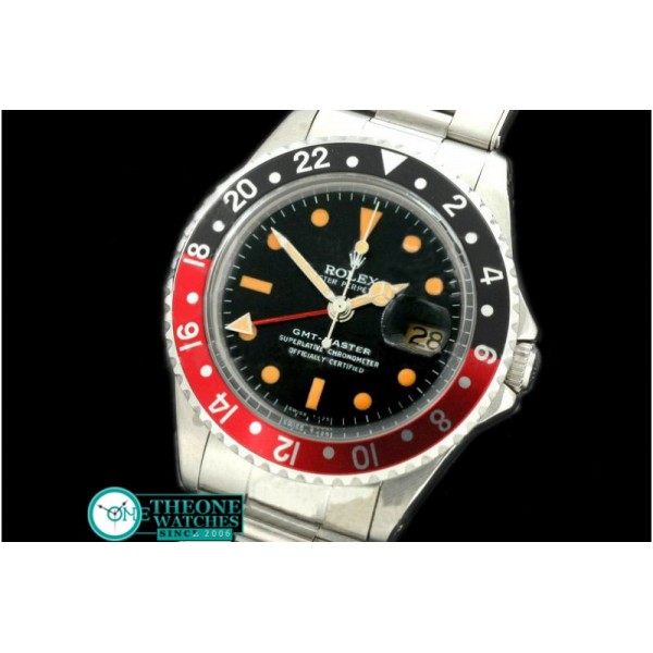 Rolex - V-GMT 1675 SS/Oys Black/Red A2836