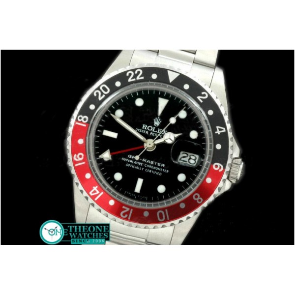 Rolex - V-GMT 1675 SS/OysF Black/Red A2836