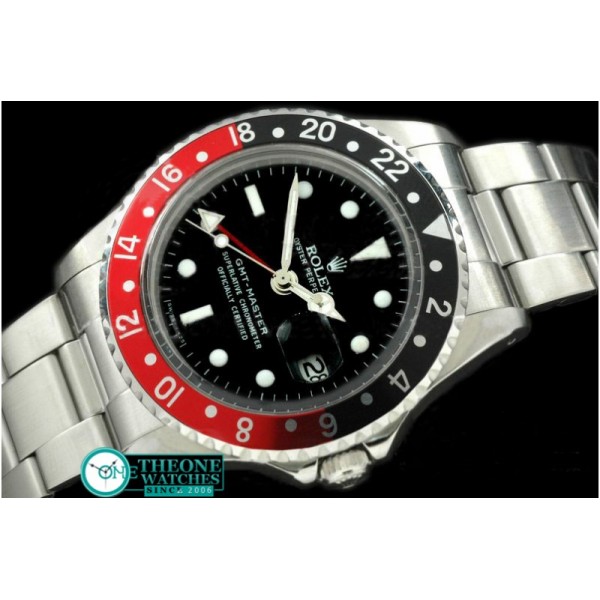 Rolex - V-GMT 1675 SS/OysF Black/Red A2836