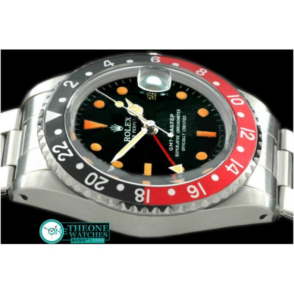 Rolex - V-GMT 1675 SS/OysF Black/Red A2836