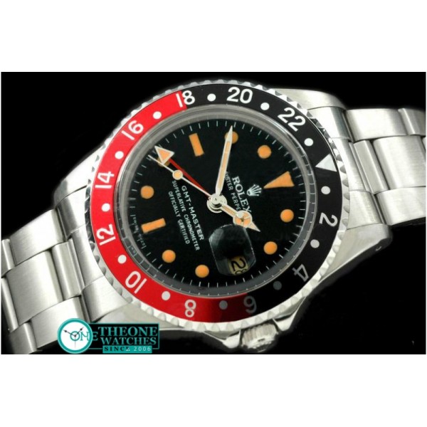 Rolex - V-GMT 1675 SS/OysF Black/Red A2836