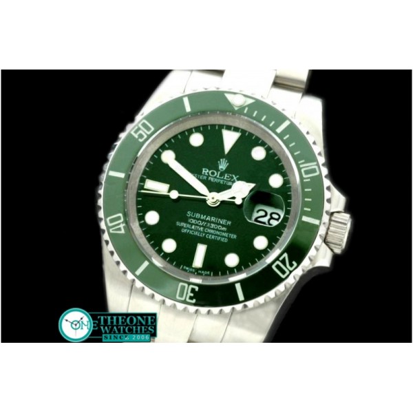 Rolex - SS Green Submariner Asian 2813 21J